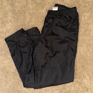 Nike Pant Youth, Windbreaker Track, Elastic Waist Ankle Zip, Black